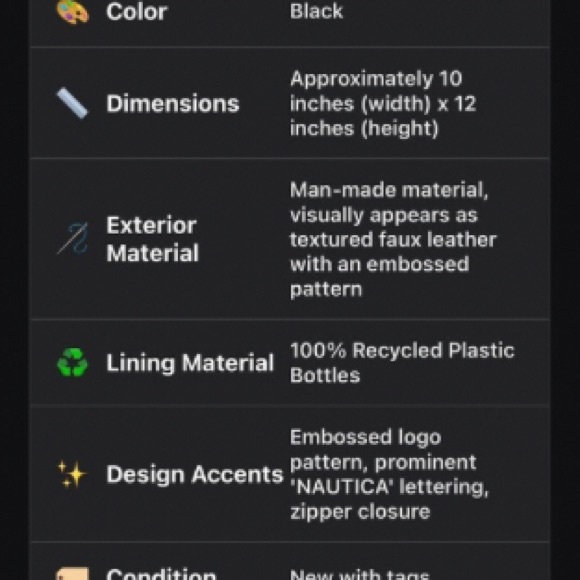 Nautica Set Adrift Jr Black and Gray Backpack - Picture 7 of 9